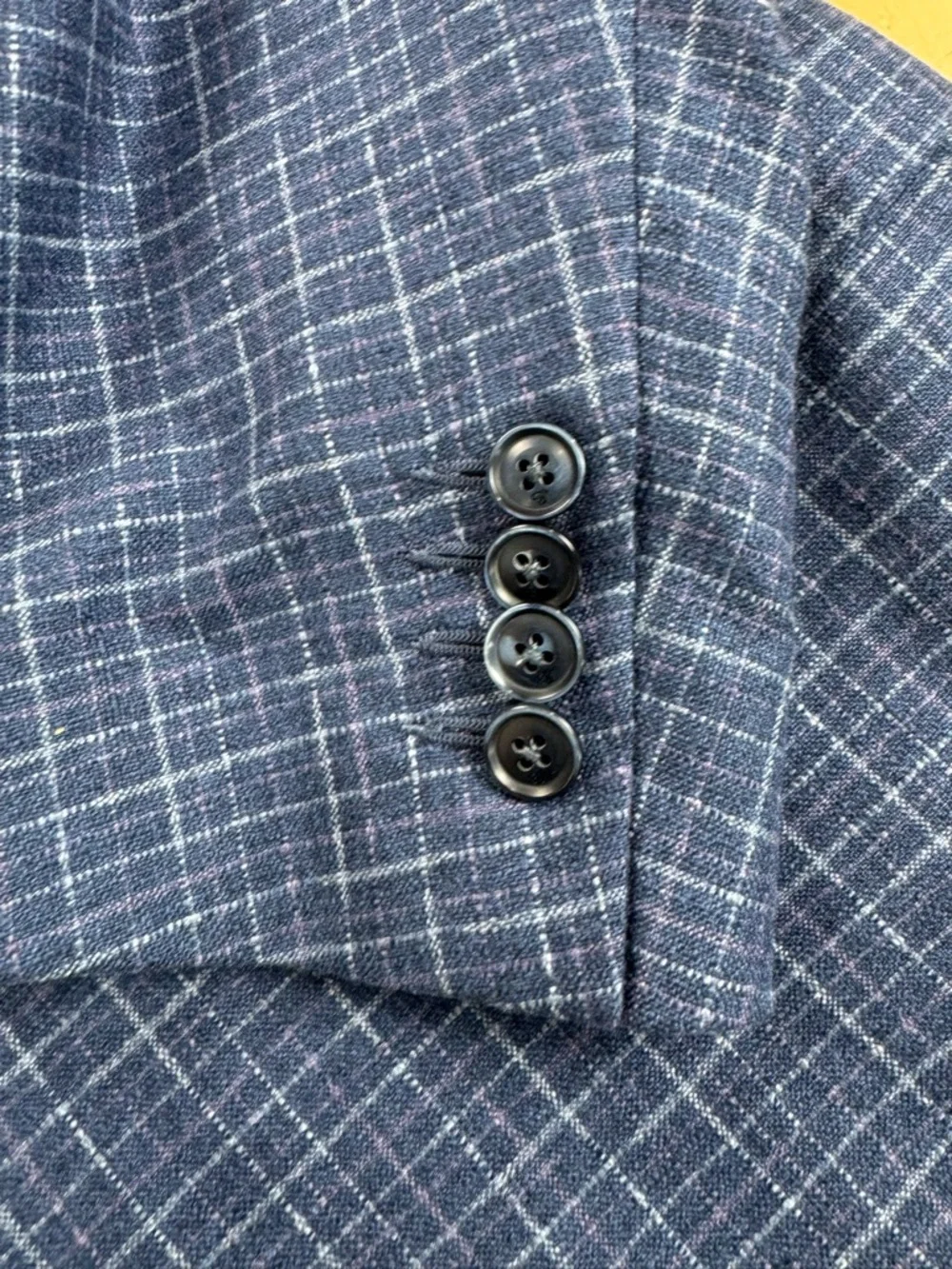 Canali Exclusive Silk Cashmere Sport Coat Navy Windowpane Italy 60R EU 50R US